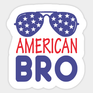 American Bro Sticker